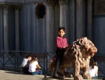 Kids in Venice Italy