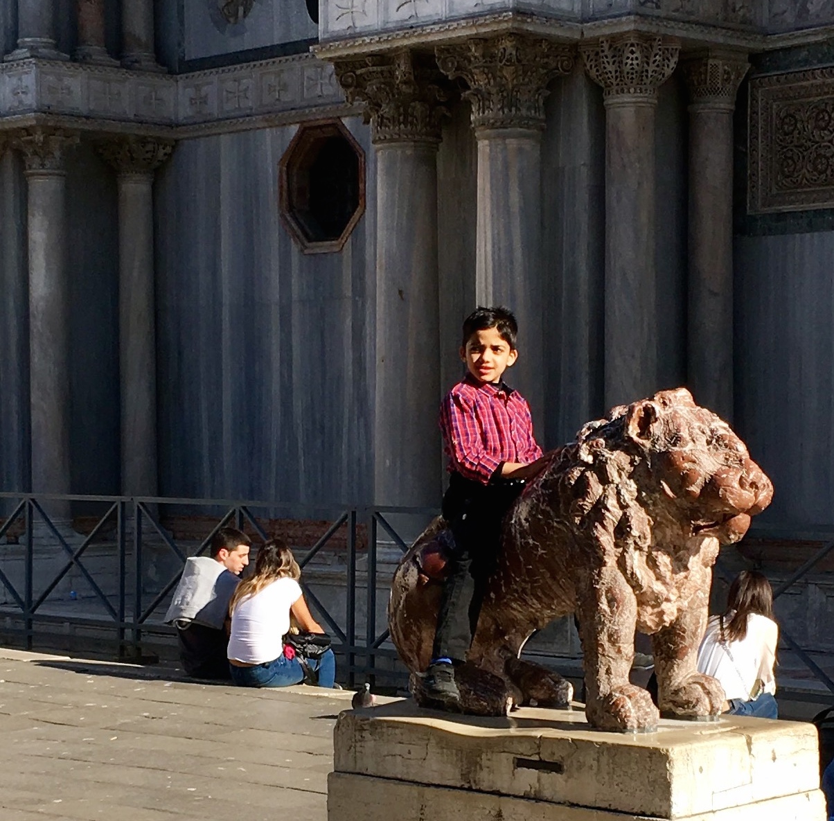 Kids in Venice Italy